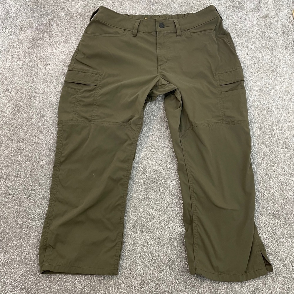 Carhartt Capri Cargo Pants Womens 8 Regular Straight Fit Force Ripstop Olive